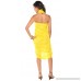 1 World Sarongs Womens Dragonfly Swimsuit Cover-Up Sarong Yellow B009RVUISC
